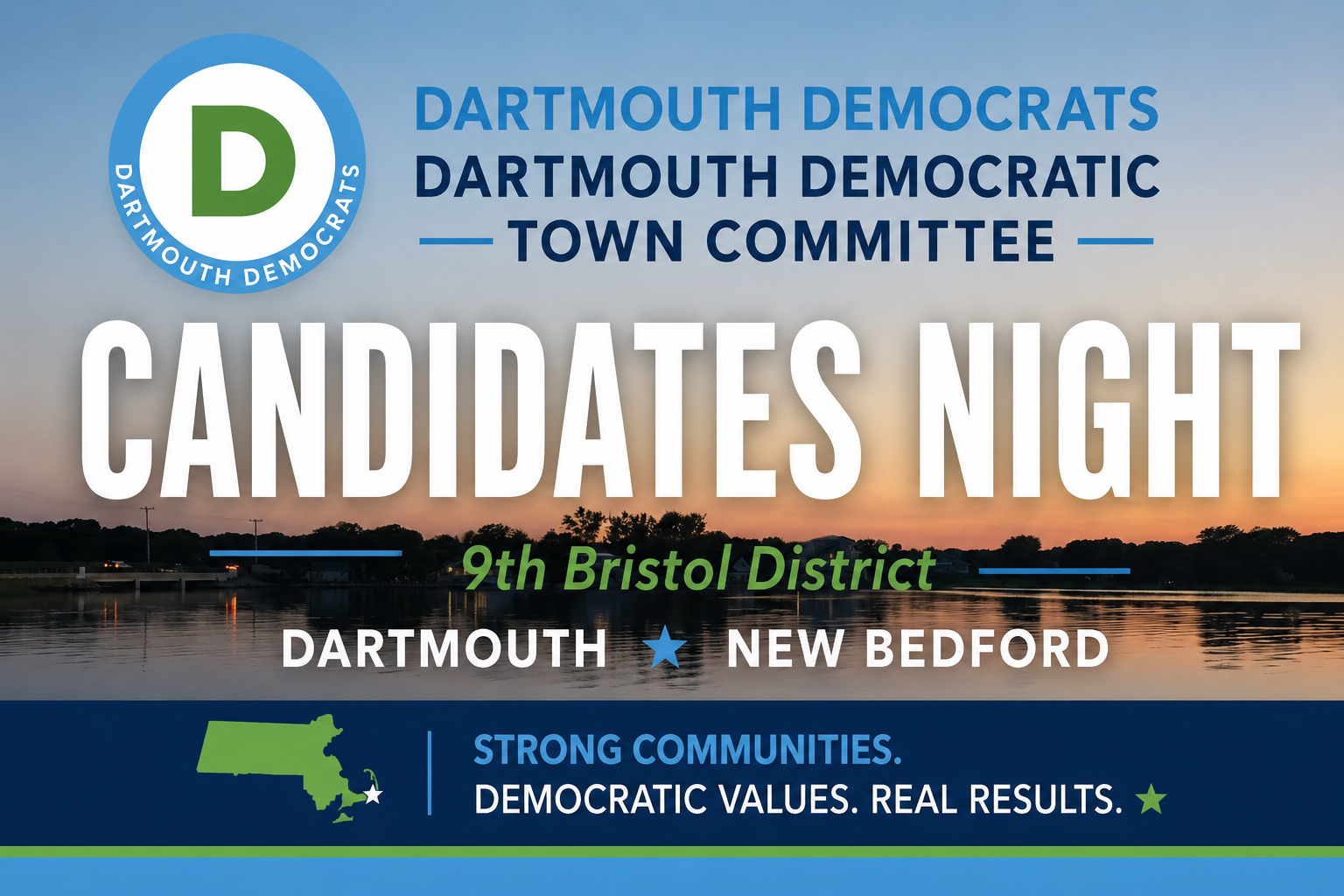 Steve Medeiros to Attend Dartmouth Democrats Candidates Night for the 9th Bristol District